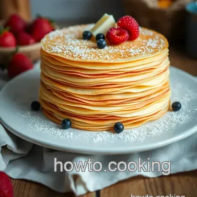 Heavenly Layered Crepe Cake Recipe: Indulge in Sweet Perfection! Recipe Card