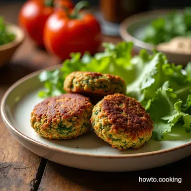The Ultimate Crispy Homemade Falafel Recipe Tender Herby Recipe Card