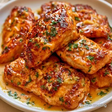 Holiday Garlic Chicken in 28 Minutes Recipe Card