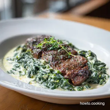 Creamed Spinach in 20 Minutes: Silky and Savory Side Dish Recipe Card