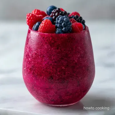 Ice Cream Slushie with Mixed Berries Recipe Card