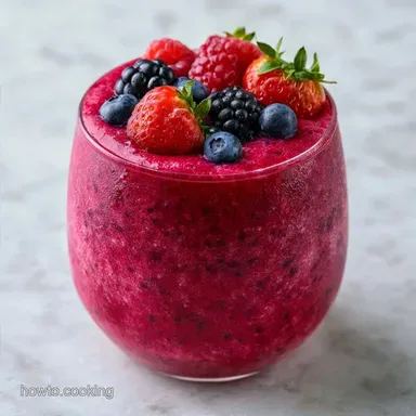 Ice Cream Slushie with Mixed Berries