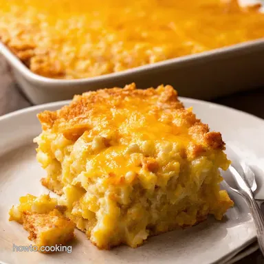 Cracker Barrel Hashbrown Casserole My GoTo Cheesy Comfort Recipe Card