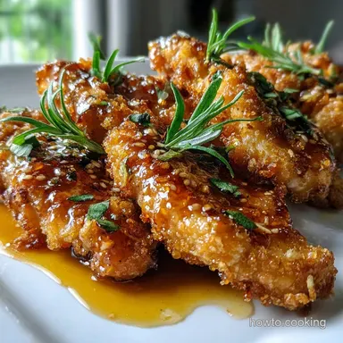 Honey Garlic Chicken Breasts Crunchy: Crispy Baked Recipe Card