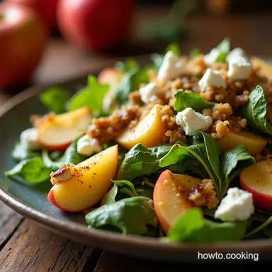 The Best Autumn Harvest Honeycrisp Apple and Feta Salad Recipe Card