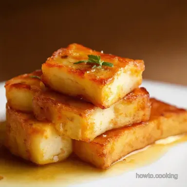 Honey Glazed Halloumi My Sweet Salty GoTo Recipe Card