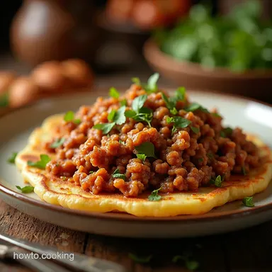 Minced Beef Hortob&aacute;gyi Pancakes A Taste of Hungary Recipe Card