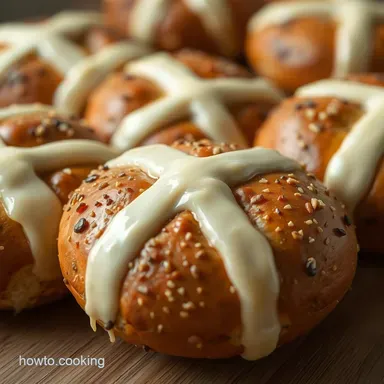 Hot Cross Bagels Recipe Yummy Things To Bake with a Twist Recipe Card