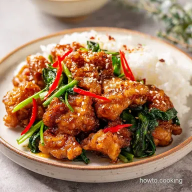 Hunan Chicken Recipe for 4 Servings Recipe Card
