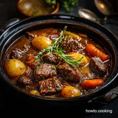 Instant Pot Beef Stew Rich Hearty and Tender in 75 Minutes Recipe Card