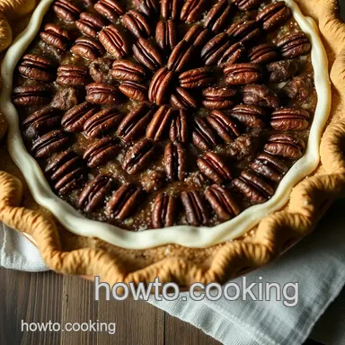 Irresistible Classic Pecan Pie presentation