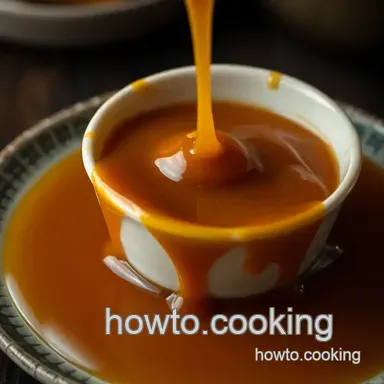 Irresistible Homemade Caramel Sauce presentation