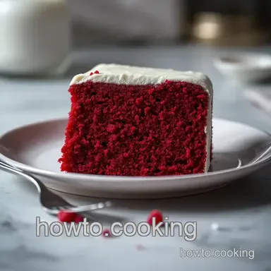 Irresistible Red Velvet Cake Delight presentation