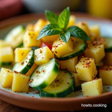 Island Breeze My GoTo Pineapple Cucumber Salad Recipe Card