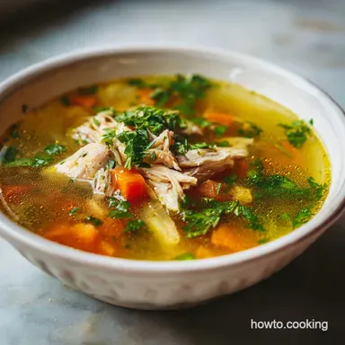 Jewish Penicillin Chicken Soup Recipe for 10 Servings Recipe Card