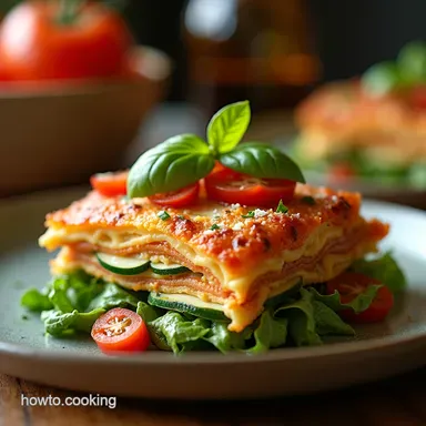 Salad tip which will make Lasagna Layered Salad Sorted Recipe Card