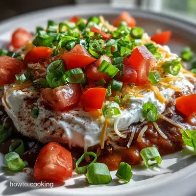 Layer Dip with Refried Beans and Sour Cream: Party-Ready Recipe Card