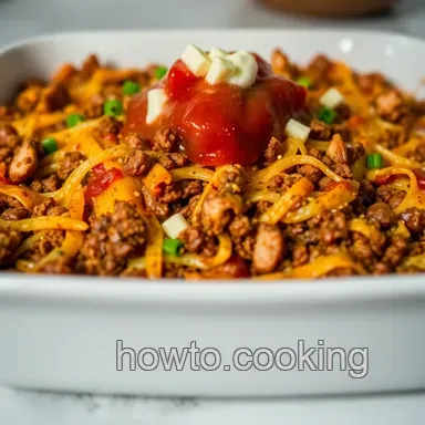 Easy Layered Taco Bake: The Ultimate Comfort Food Casserole! Recipe Card