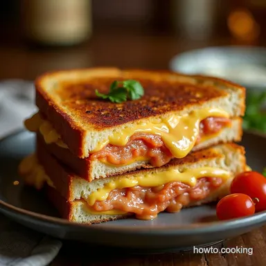 The No Fuss Hero Lazy Chicken Parm Grilled Cheese Recipe Card