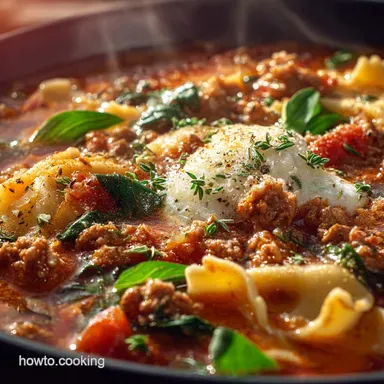 Healthy Lasagna Soup The Lean Luscious Weeknight Comfort Meal Recipe Card