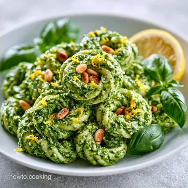 Lemon Basil Pesto Pasta in 20 Minutes