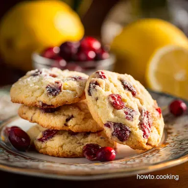 Lemon Cranberry Cookies: The Bright Chewy Easy Recipe Recipe Card