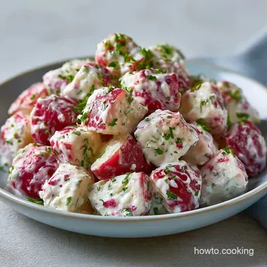 Loaded Sour Cream Potato Salad with Bacon Recipe Card