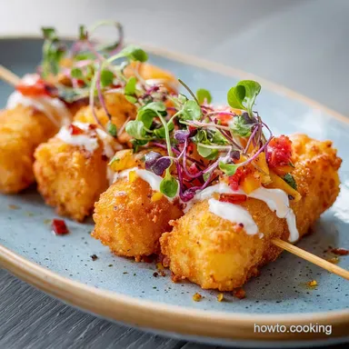 Loaded Tater Tot Skewers Recipe in 35 Minutes Recipe Card