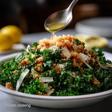 Kale Salad Recipe: Ultimate Massaged Lemon Parmesan Crunch Recipe Card