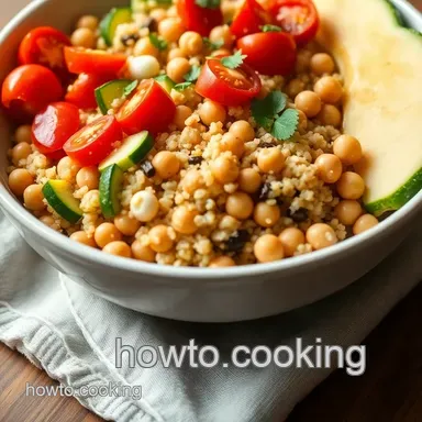 How to Create the Ultimate Mediterranean Quinoa Bowl! Recipe Card