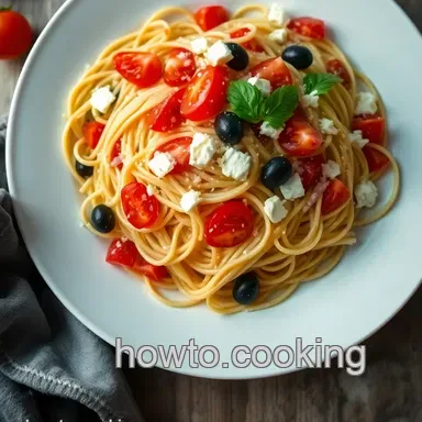 Easy & Refreshing Spaghetti Salad Recipe: A Family Favorite with Flair Recipe Card