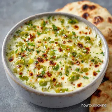 Mild Green Chili Dip in 25 Minutes Recipe Card