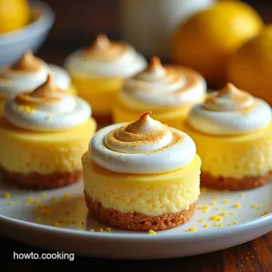 Mini Lemon Meringue Cheesecakes Sunshine in Every Bite Recipe Card