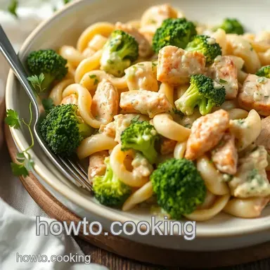 Easy Mix Chicken Broccoli Creamy Pasta Salad: A Delicious Family Favorite Recipe Card