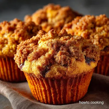 Super Moist Pumpkin Spice Muffins NigellaLevel Crumb Crunchy Crown Recipe Card