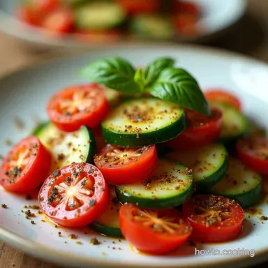 Easy Moroccan Tomato and Cucumber Salad Recipe 15 Mins