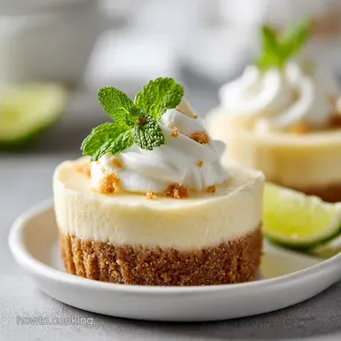 Heavenly No Bake Mini Key Lime Pie with Graham Cracker Crust Recipe Card