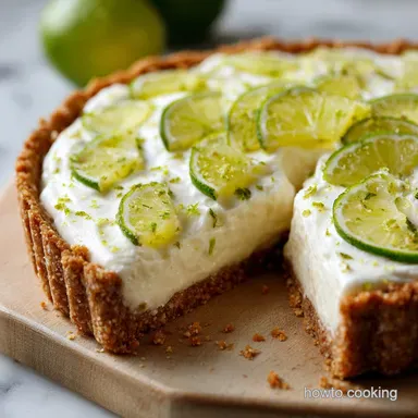 Cream Cheese Lime Pie The Easiest NoBake Summer Dessert Recipe Card