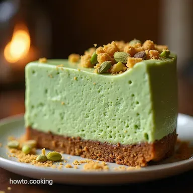 Rich NoBake Pistachio Cream Cheesecake Recipe Recipe Card