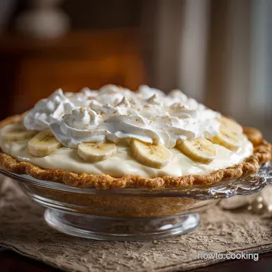 Old Fashioned Banana Cream Pie: The Silky Custard Recipe Recipe Card
