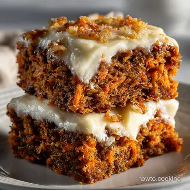 Carrot Cake Bars: Easy One-Pan Recipe with Zesty Frosting Recipe Card