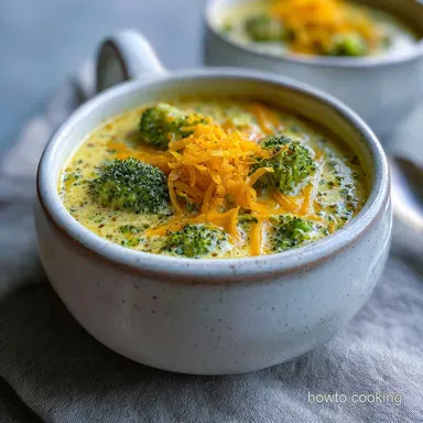 Irresistible One Pot Broccoli Cheddar Soup: Creamy One-Pot Recipe Card