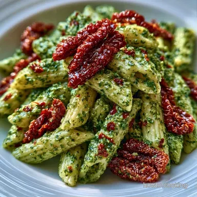 One Pot Tomato Pesto Pasta in 25 Minutes Recipe Card