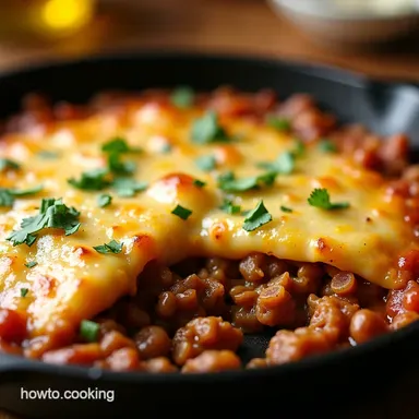 OnePan Shepherds Pie Skillet Easy Ground Beef Skillet Meals Recipe Card