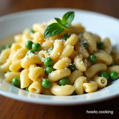 Creamy OnePot Pasta and Peas with Lemon Parmesan