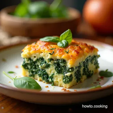 Spinach Casserole with Feta My Creamy Greek Twist Recipe Card