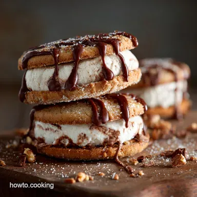 Homemade Malted Milk Cookie Ice Cream Sandwiches The Ovaltine Dream Recipe Card