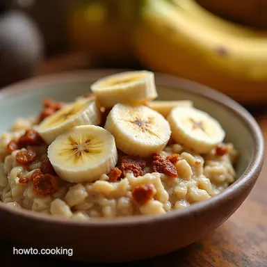 Paleo Banana Oatmeal Quick Healthy Start Recipe Card