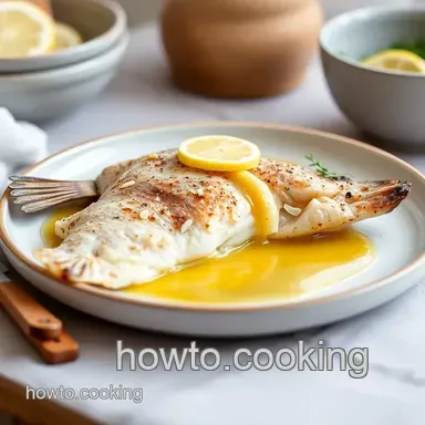 How to Make Pan-Seared Flounder with Lemon Butter: Deliciously Easy! Recipe Card