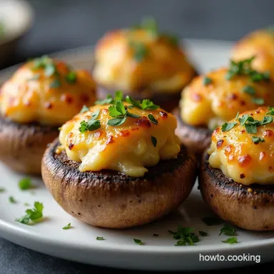 Easy Herb Parmesan Stuffed Mushrooms Recipe